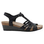 Naot Starlet Black Leather Sandal (Women's)