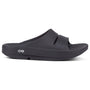 OOFOS OOahh Black Slide Sandal (Unisex)