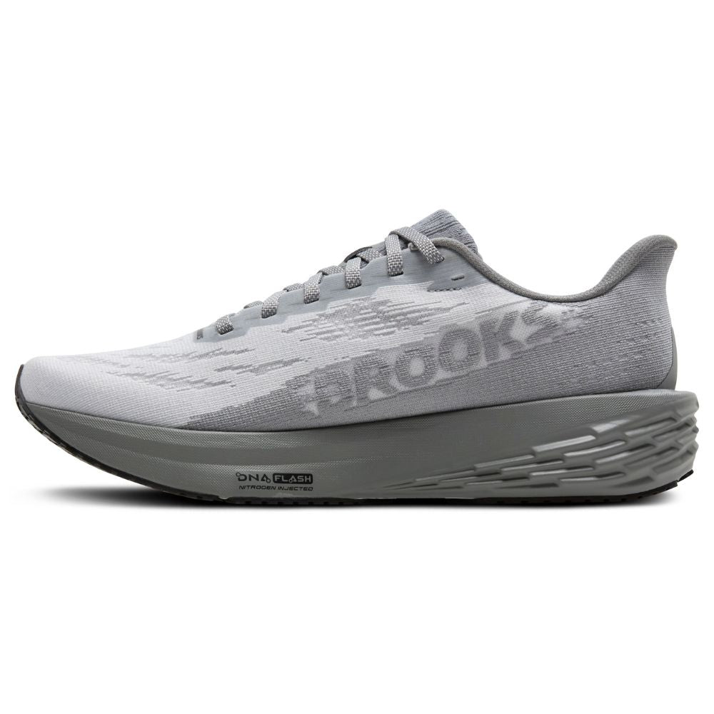 Brooks Launch 11 Oyster/Primer Gray/Blue Running Shoe (Men display picture 1