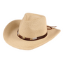 Jeanne Simmons Accessories Cowboy Beige Hat (Women's)