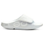 OOFOS OOahh Sport Flex White Sandal (Unisex)
