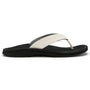 OluKai 'Ohana Bright White/Black Flip Flop Sandal (Women's)