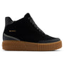 Sorel Ona Ave™ Zip Mid Black/Gum Waterproof Sneaker (Women's)