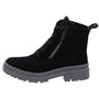 Ara Debbie II Lug Sole Black Suede Zip Boot (Women's)