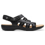 Clarks Laurieann Erin Black Combi Leather Sandal (Women's)