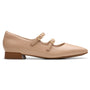 Clarks Natalyn Lane Beige Leather Shoe (Women's)