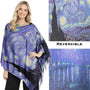 Magic Scarf Sueded Microfiber Art Design Button Shawl