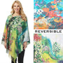 Magic Scarf Sueded Microfiber Art Design Button Shawl