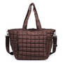 Sol And Selene Dreamer Puffer Brown Tote Bag (Women's)