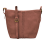 ili New York Urbano Braided Marsala Crossbody Bucket Bag (Women's)