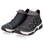 Rieker Angela 83 Black/Leo/Grey Bootie (Women's)