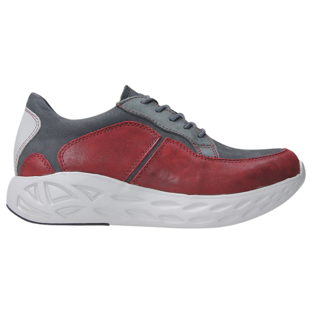 Wolky Bounce Cherry Red Combi Leather Sneaker (Women's) | Mar-Lou Shoes