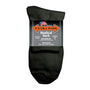 Extra Wide Medical Quarter Black Socks Medium