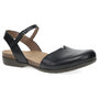 Dansko Rowan Black Waxy Burnished Mary Jane (Women's)