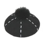 Jeanne Simmons Accessories Black Wool Beret (Women's)