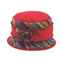 Jeanne Simmons Accessories Bucket Fleece Red Hat (Women's)