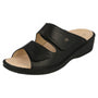 Finn Comfort Jamaika-S Black Nappa Leather Sandal (Women's)
