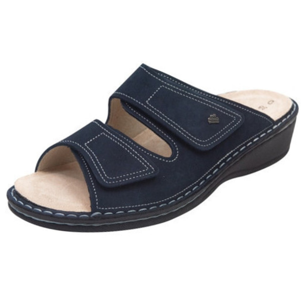 Finn Comfort Jamaika-S Atlantic Patagonia Nubuck Sandal (Women's) | Mar-Lou Shoes