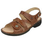 Finn Comfort Gomera-S Cognac Plisseelight Sandal (Women's)
