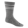 Wide Open Socks Vintage Stripe Midweight Crew Light Grey (Men's)