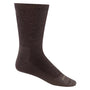 Wide Open Socks Solid Lightweight Crew Walnut (Men's)