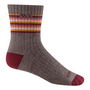 Wide Open Socks Multi Stripe Midweight Micro Crew Taupe (Women's)