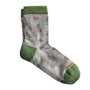 Wide Open Socks Foliage Lightweight Micro Crew Light Gray (Women's)