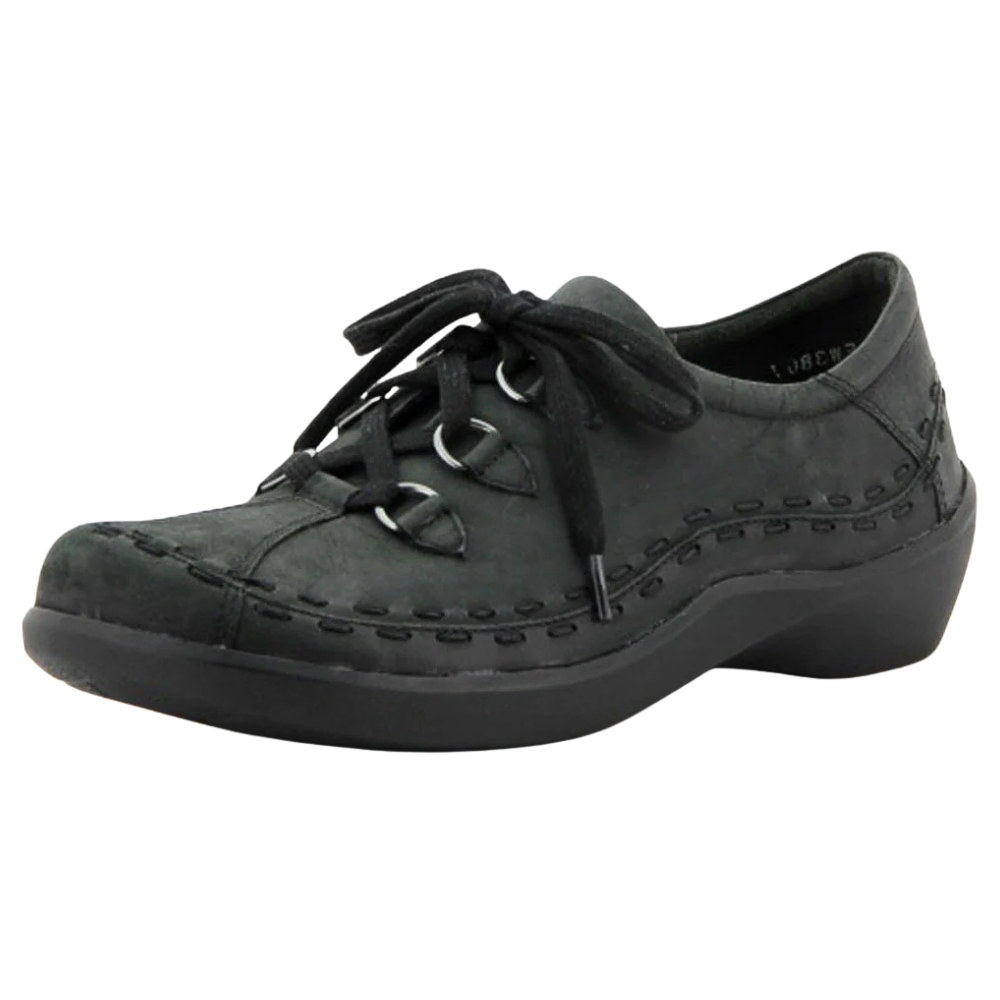 Ziera Allsorts Black Trooper Nubuck Shoe (Women's) | Mar-Lou Shoes