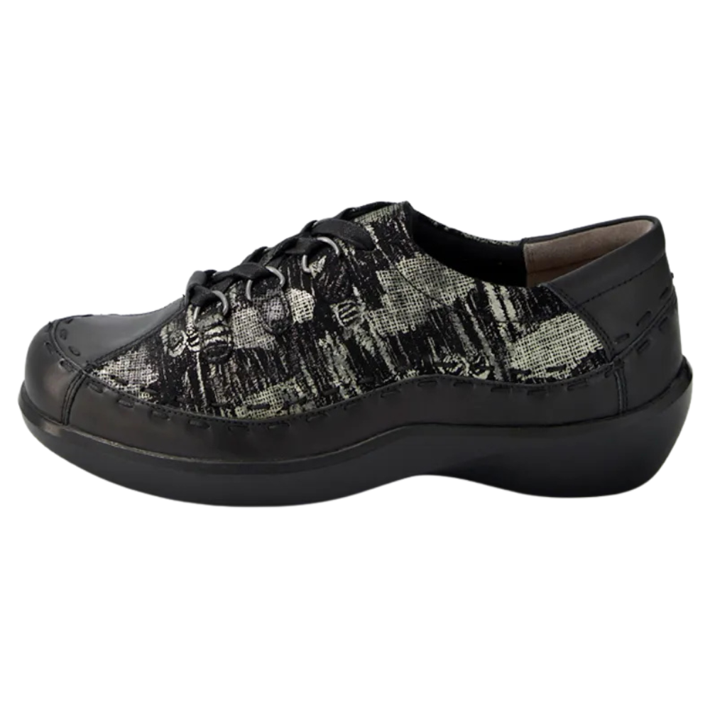 Ziera Allsorts Black/Khaki Leather Shoe (Women's) | Mar-Lou Shoes