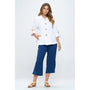 Focus Fashion 3/4 Sleeve White Jacket (Women's)
