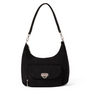 Baggallini Coastal Flip Lock Black Half Moon Bag (Women's)