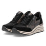 Remonte Eleni 23 Black/Black Gold Wedge Shoe (Women's)