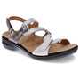 Revere Emerald 3 Strap Silver Fusion Leather Sandal (Women's)