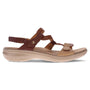 Revere Emerald 3 Strap Tan Multi Leather Sandal (Women's)