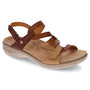Revere Emerald 3 Strap Tan Multi Leather Sandal (Women's)