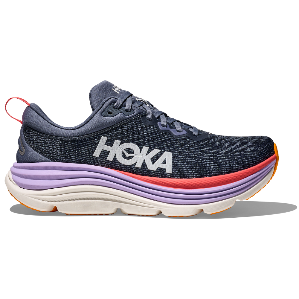 Hoka Gaviota 5 Anchor/Grapefruit Running Shoe (Women's) | Mar-Lou Shoes