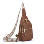 Mellow World Arden Two Compartment Brown Sling Bag (Women's)