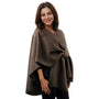 Magic Scarf Luxury Wool Feel Loop Brown Cape