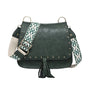 Jen & Co Bailey Vegan Hunter Green Crossbody Bag (Women's)