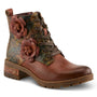 L'artiste By Spring Step Martinela Brown Multi Leather Bootie (Women's)