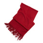 Look by M Soft Basic Burgundy Cashmere Scarf (Women's)