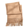 Look by M Soft Basic Camel Cashmere Scarf (Women's)