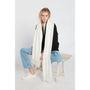Look by M Soft Basic Cream Cashmere Scarf (Women's)