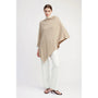 Look by M Basic Triangle Poncho Tan (Women's)