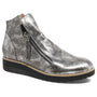 Django & Juliette Oh My Black/Pewter Smudge Leather Boot (Women's)