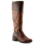 Spring Step Patchwork Brown Multi Leather Tall Boot (Women's)