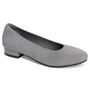 David Tate Runway Grey Metallic Ballet Flat (Women's)
