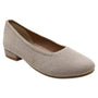 David Tate Runway Natural Metallic Ballet Flat (Women's)