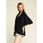 Look By M Basic Shawl Vest Black