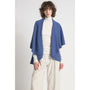 Look By M Basic Shawl Vest Classic Blue